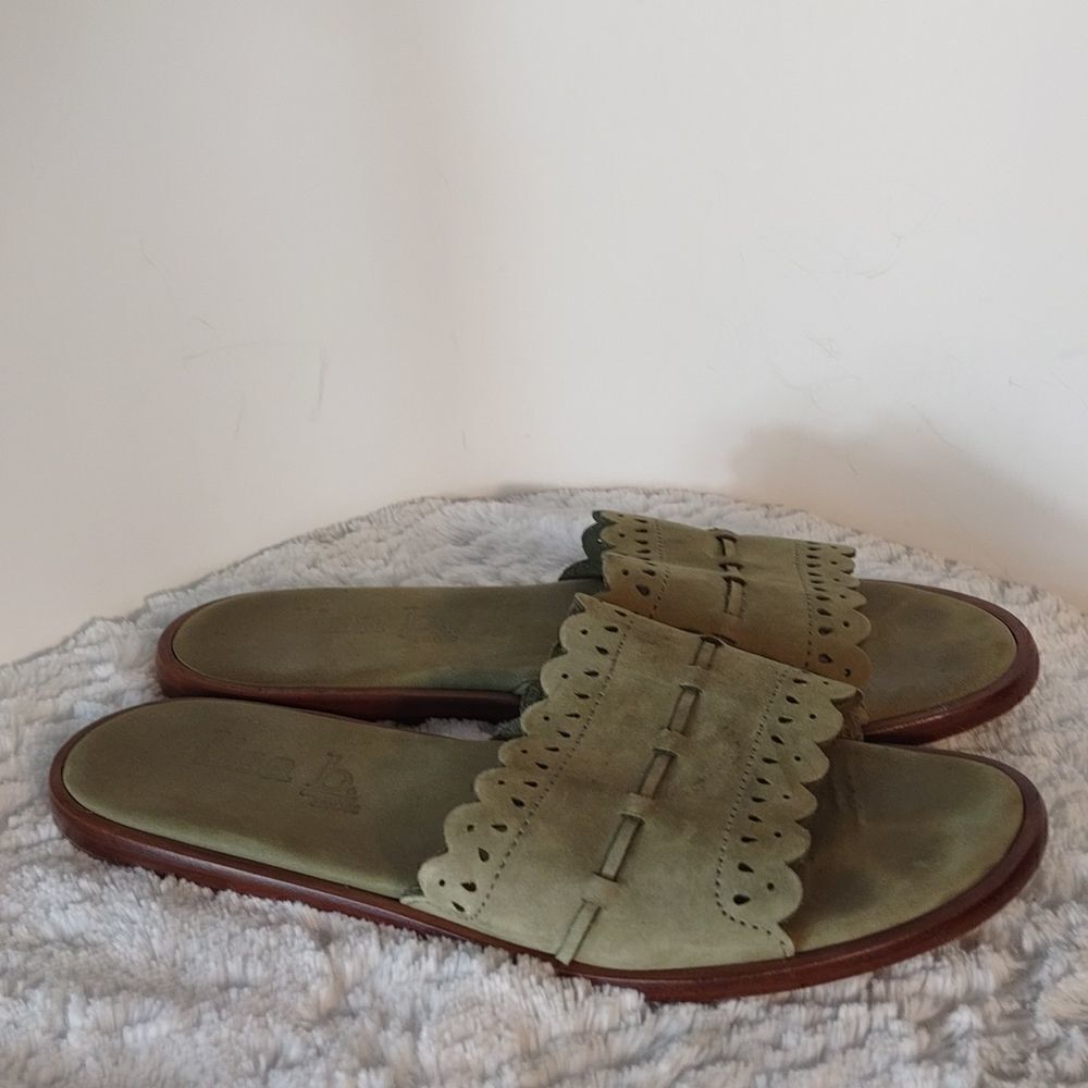 Lisa B Suede Woman's Slide Sandals